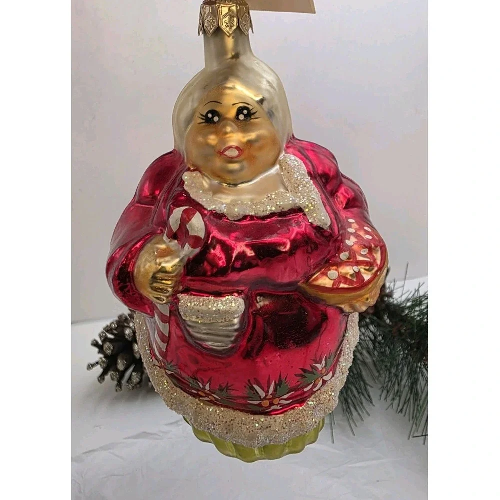 Christopher Radko Forever Together 1996 Santa Mrs Claus Ornament Poland 5